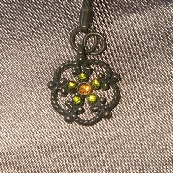 Unique Rich Color Ruby and Multi Colored Jewel Gunmetal Necklace and Bracelet - Picture 3 of 9